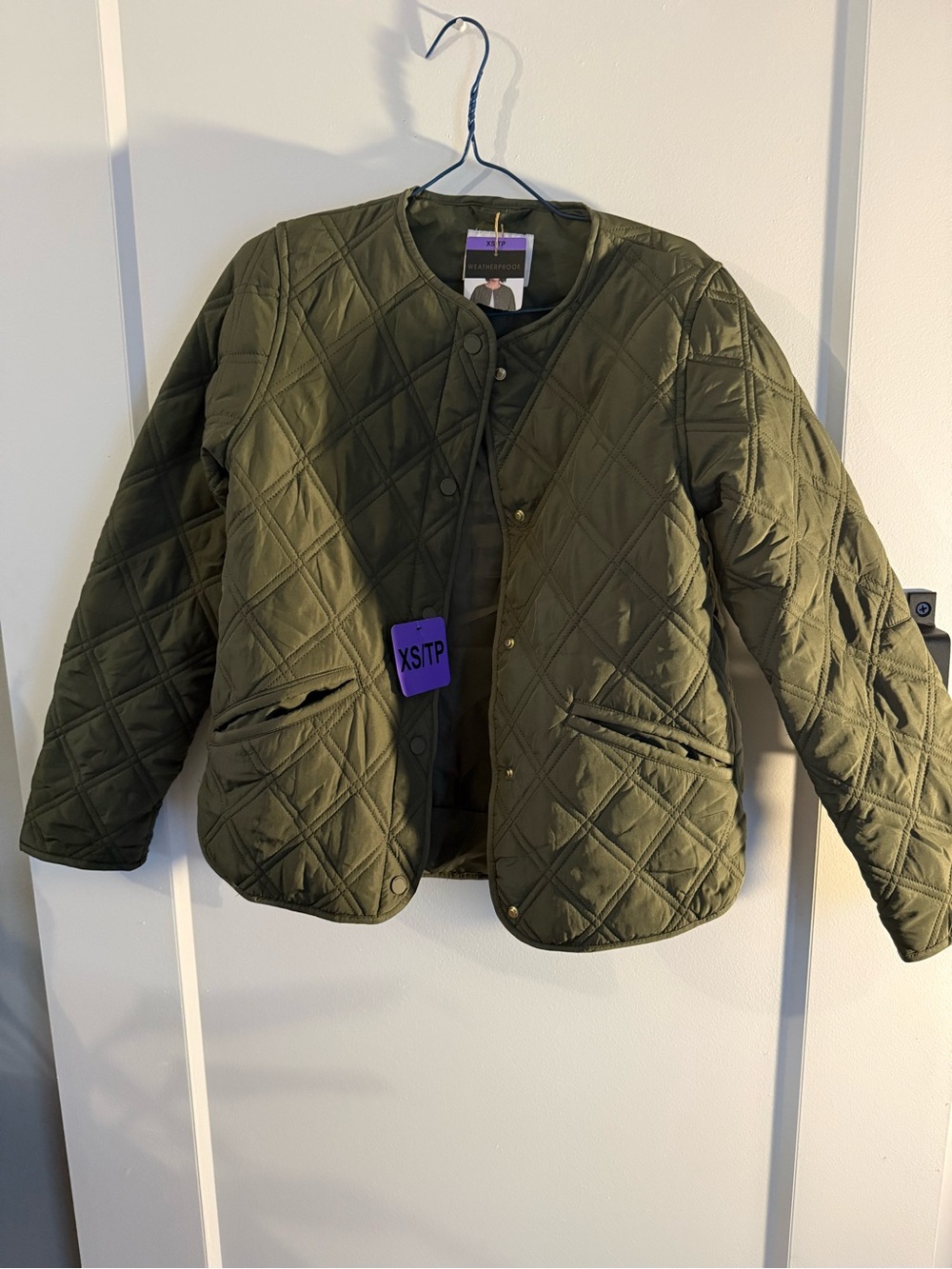 Weatherproof Olive Green Quilted Jacket